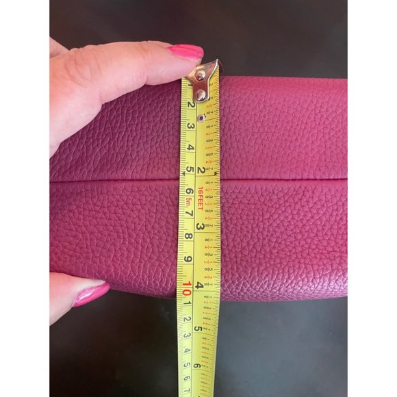 Bush Princess Leather Purse Pink Fuschia Handmade in Kenya Shoulder Bag - Picture 8 of 11